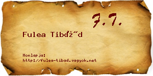 Fulea Tibád névjegykártya